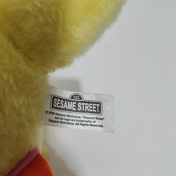 Nanco Sesame Street Big Bird Plush Stuffed Animal Toy Yellow Ages 3 and Up FLAWS - Picture 5 of 9